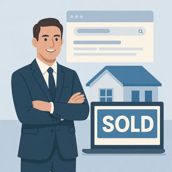Real Estate SEO Services marketing graphic