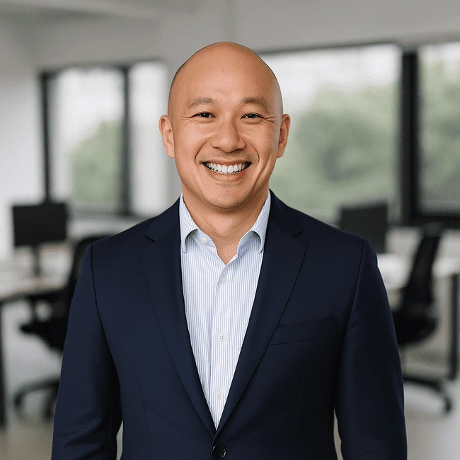 happy car finance business owner smiling after getting great seo results